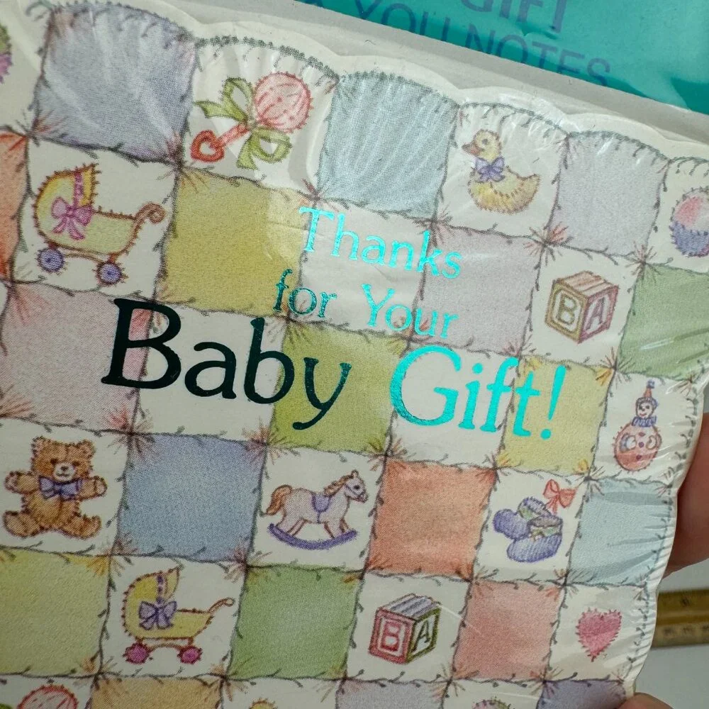 Vtg Sealed Thanks for the Baby Gift Forget me Not American Greetings Cards READ